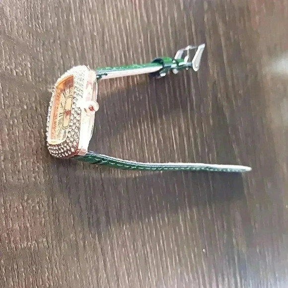 Green rhinestone watch - Picture 5 of 6